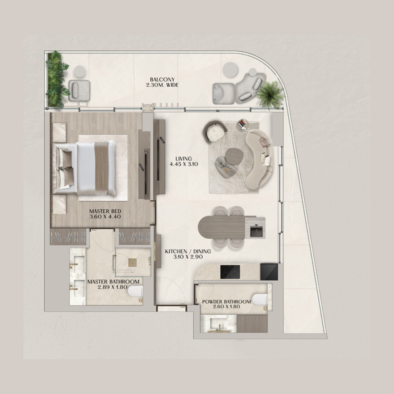 1-BR Apartments
