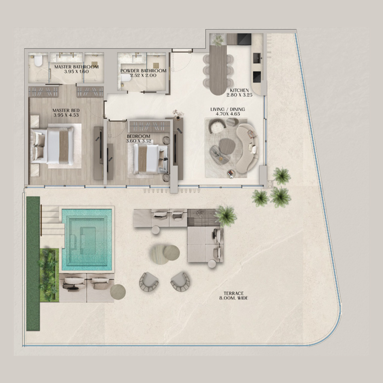 2-BR Apartments